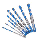 Drillpro Multi Purpose Carbide Tip Drill Bit Multi Construction Hole Saw Cutter for Concrete Masonry Ceramics Tiles Wood Plastic Metal Sheets and Aluminum