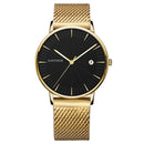 GADYSON A9105 Calendar Casual Style Men Wristwatch Full Steel Luminous Display Quartz Watch
