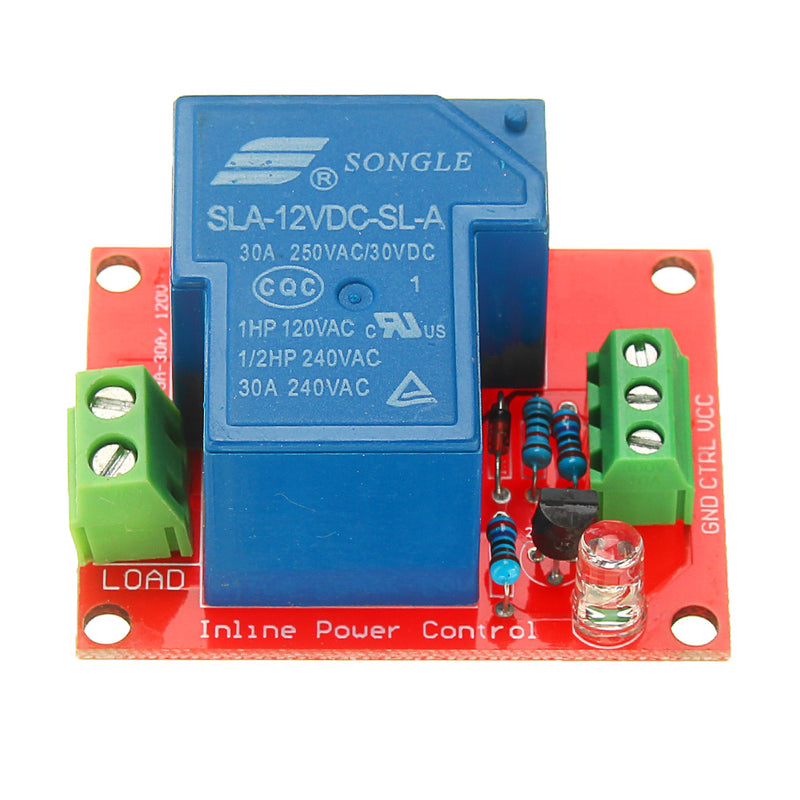 10pcs BESTEP 12V 30A 250V 1 Channel Relay High Level Drive Relay Module Normally Open Type For Auduino