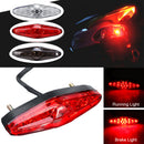 Universal DC 12V Red LED Motorcycle ATV Dirt Bike Brake Stop Running Tail Light Without Bracket