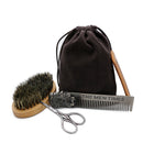 6Pcs/Set Beard Grooming & Trimming Kit Brush Comb Scissors Styling Mustache Care