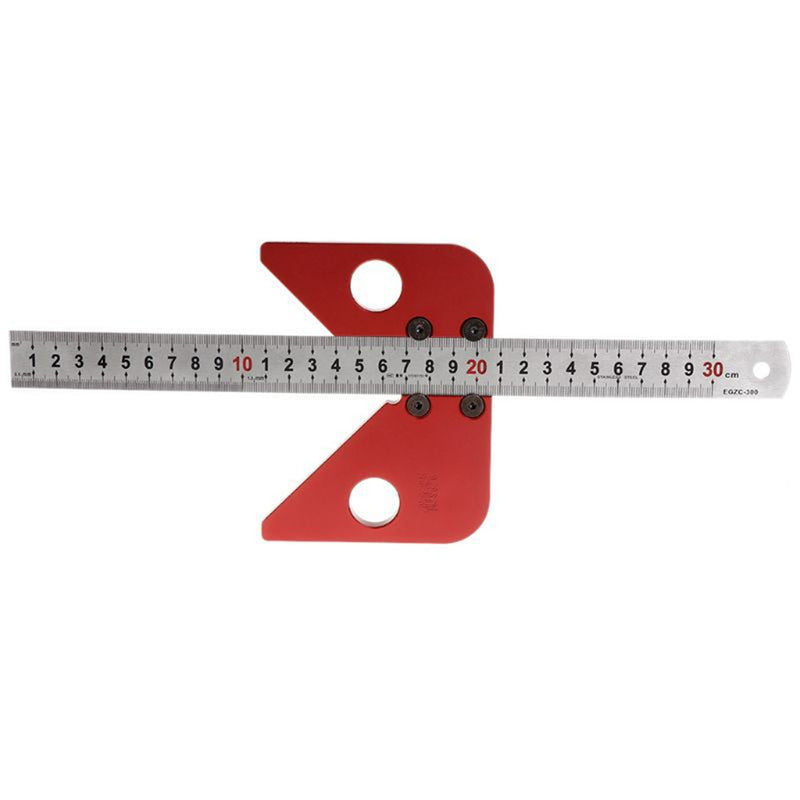 Woodworking Center Scriber 45 Degrees Angle Line Caliber Ruler Wood Measuring Scribe Tool