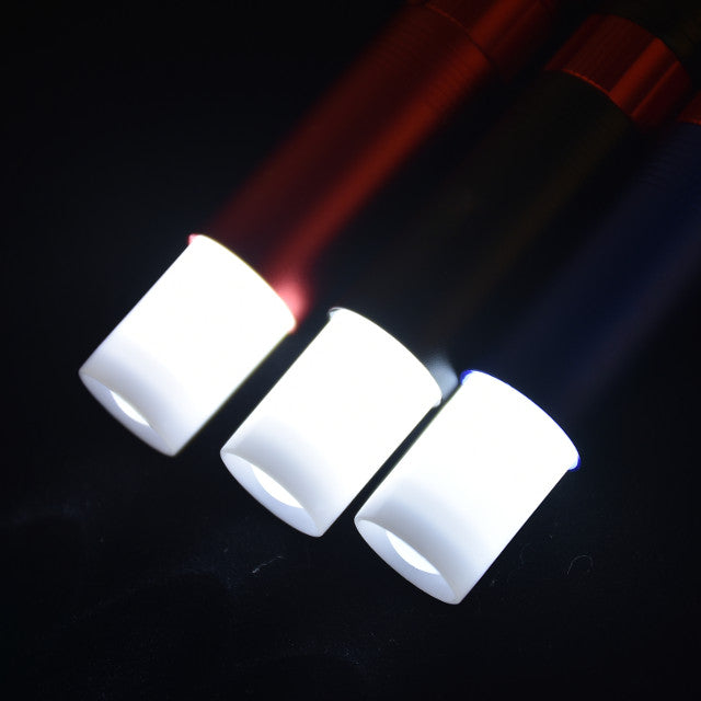 XANES 1803 XPE + LED White & Red & Blue Lights 3Modes Magnetic Tail Zoomable LED Flashlight