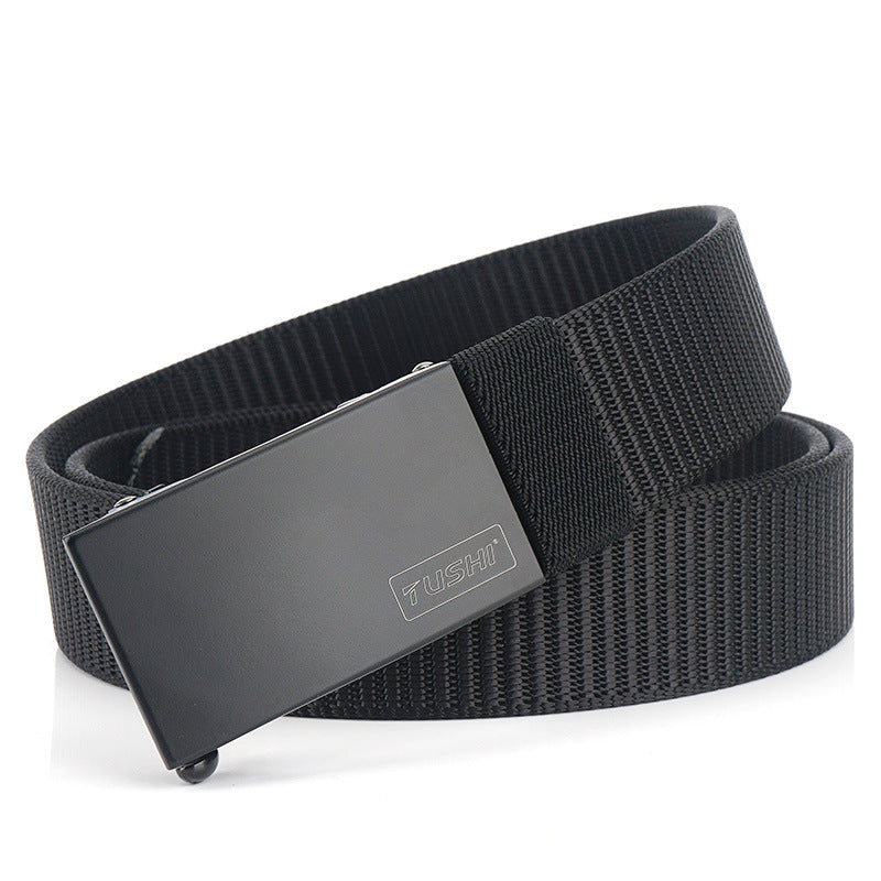 TUSHI K23 120cm x 3.2cm Punch Free Military Tactical Belt Adjustable Nylon Belt Waist Belt