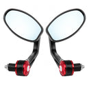 Pair Left Right Universal Handlebar Rearview Side Mirrors Motorcycle Scooter