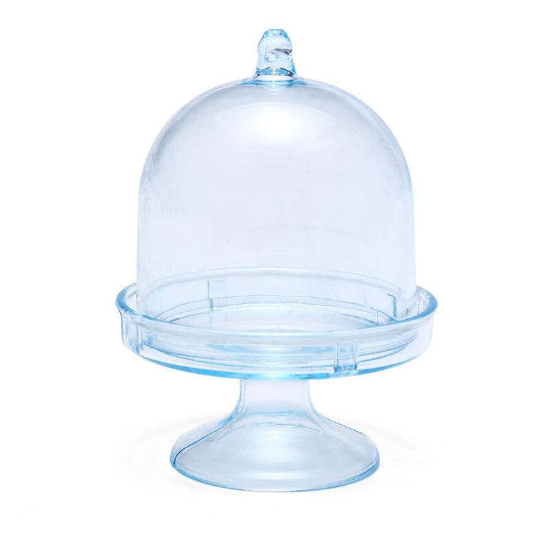 12 Pcs Mini Cake Stand Cupcake Box Plastic Candy Box Holder With Cover Kitchen Storage Container