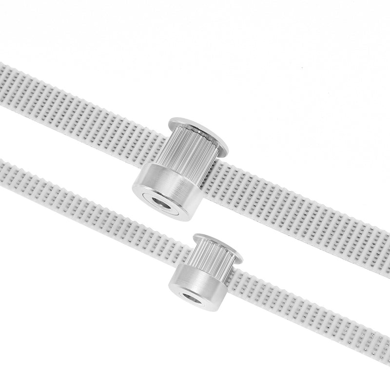TWO TREES 6mm/10mm Width PU White Timing Belt fiberglass Synchronous Belt with Steel Core 10M Long for 3D Printer