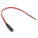 10PCS LUSTREON DC12V Female Power Supply Jack Connector Cable Plug Cord Wire 5.5mm x 2.1mm