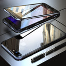 Luphie 360 Front Screen Protector & Back Glass Cover Metal Magnetic Adsorption Protective Case For iPhone XR/XS/XS Max/X/7/7 Plus/8/8 Plus