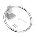 Stainless Steel Silver Toilet Towel Storage Holder Wall Mounted Bathroom Rack