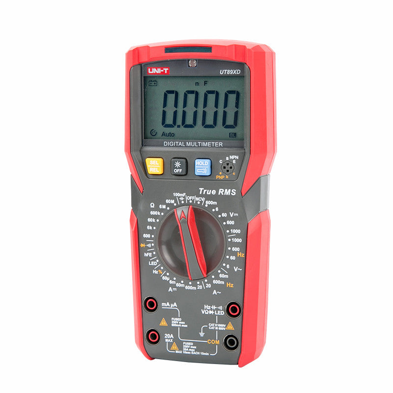 UNI-T UT89X/UT89XD 6000 Count Digital Multimeter True RMS Automatic Backlight Multimeter NCV/Condensator/Triode/Temperatuur Tester