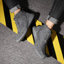 Anti-Smashing and Stab Safety Shoes with Steel Head for Autumn and Winter Labor Insurance Shoes Work Shoes