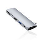 HOWEI HW-TC40 5 in 1 USB Hub 5Gbps USB3.0 USB2.0 SD TF Card Reader USB-C PD Charging Extender Extension Connector