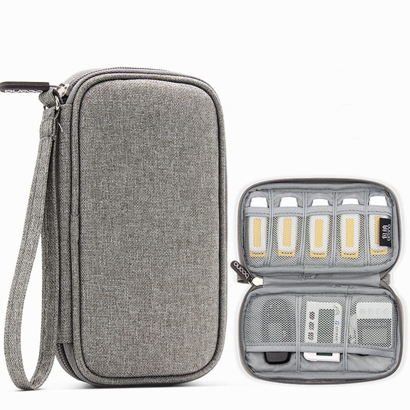 Boona 18cm*10.5cm Digital Accessories Storage Bag U Disk Flash Drive TF Memory Card Organizer Bag