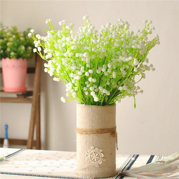 2 Colors Starry Sky Artificial Baby Breath Simulation Gypsophila Home Wedding Decor