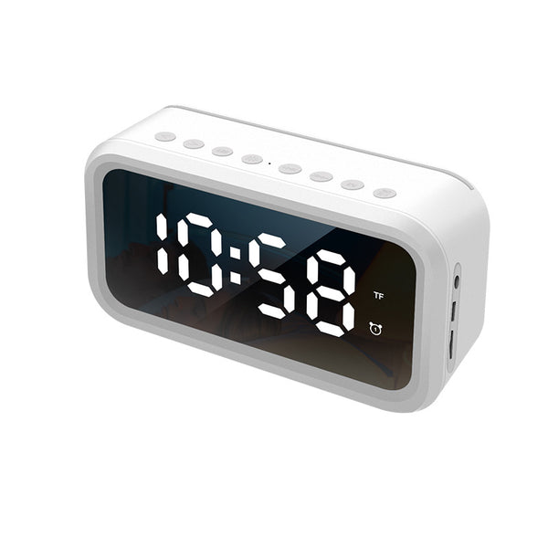 FY101 Digital Alarm Clock bluetooth Speaker FM Radio Payment Broadcast LED Table Clock Time Date Temperature Display Home Decorations