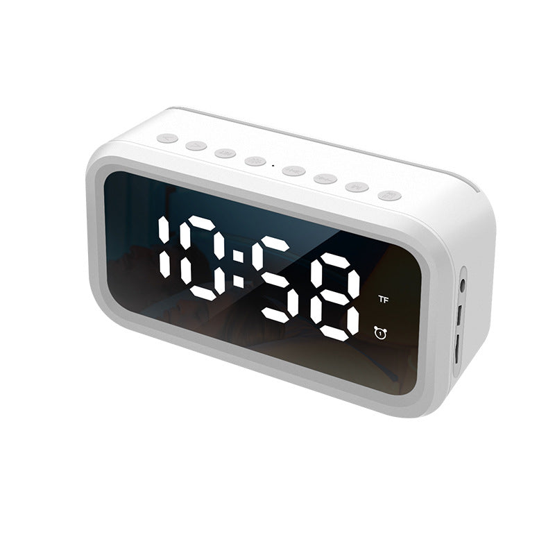 FY101 Digital Alarm Clock bluetooth Speaker FM Radio Payment Broadcast LED Table Clock Time Date Temperature Display Home Decorations