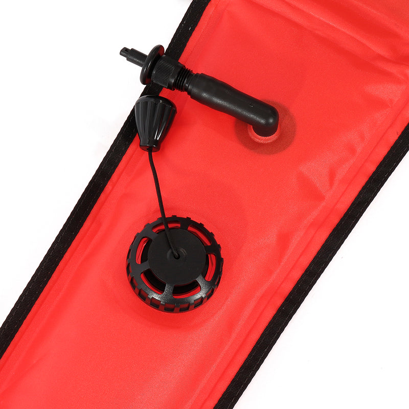 1.8mX15cm Portable Scuba Diving Dive Surface Marker Buoy SMB Safety Sausage Safety Gear