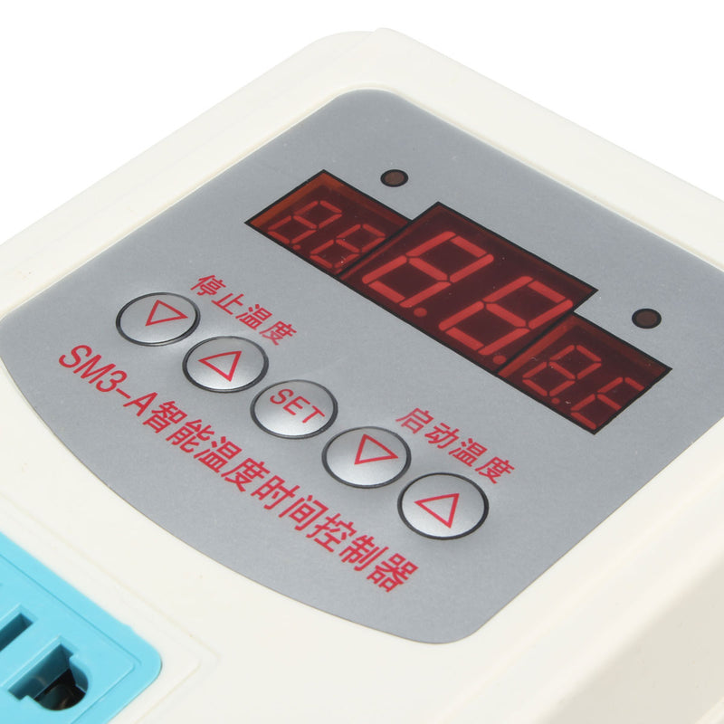 Digital LED Thermostat Temperature Controller with Magnetic Probe 220V -9-99C