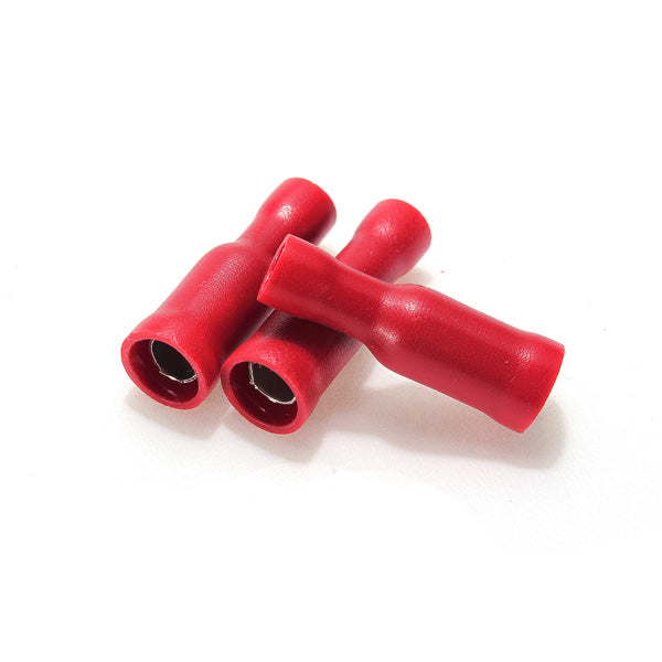 100pcs Red Insulated Female&Male Bullet Butt Connector Crimp Terminals