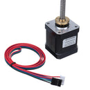 HANPOSE 17HS8401-S T8x8 Nema 17 Lead Screw Stepper Motor Linear Actuators 48mm 1.8A 52N.cm 4-lead 42 Motor 100-500mm Trapezoidal Lead Screw for 3D printer Z Axis