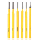 6pcs 150mm Pin Punch Kit Set Solid Hole Punch Chisel Machining Maintenance Wooden Woodworking Tool