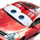 Eyes Heated Windshield Sunshade Curtain Car Window Windscreen Cover Auto Sun Visor UV Protection