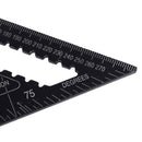 7 Inch English Triangle Ruler 17CM 30CM Metric Triangle Ruler Angle Protractor Metal Speed Square Measuring Ruler Metric English Ruler Carpenter Measuring Tools