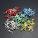 500Pcs 3mm LED Light White Yellow Red Blue Green DIY Assortment Diodes Kit