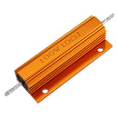 20pcs RX24 100W 10R 10RJ Metal Aluminum Case High Power Resistor Golden Metal Shell Case Heatsink Resistance Resistor
