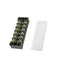 Excellway TB-2506 600V 25A 6 Position Terminal Block Barrier Strip Dual Row Screw Block Covered W/ Removable Clear Plastic Insulating Cover