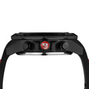 WEIDE 6406 Dual Display Digital Watch Calendar Alarm Luminous Watch Black Case Men Sport Watch