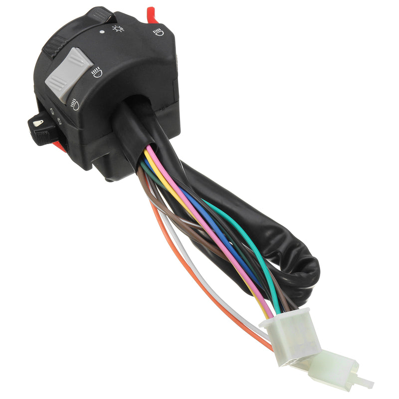 7/8inch Left Motorcycle Handlebar Horn Turn Signals High/Low Beam Headlight Switch