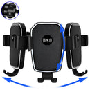 WIS 10W 2 in 1 Qi Wireless Fast Charging Car Charger Mount Phone Holder Air Outlet Bracket