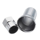 4Pcs TR413 Chrome Car Truck Tire Wheel Tyre Valve Stem Hex Caps W / Sleeve Covers