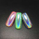 Holographic Laser Nail Art Powder Holo  Effect DIY Powders Silver Pigment Hologram Rainbow