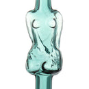 5 Inch Portable Green Glassware Glass Herb Holder Water Filter Tube Pipe Bowl