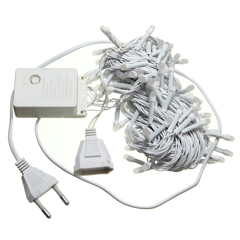 10M 100LED Fairy String Light Outdoor Christmas Wedding Party Lamp Waterproof 220V EU Plug
