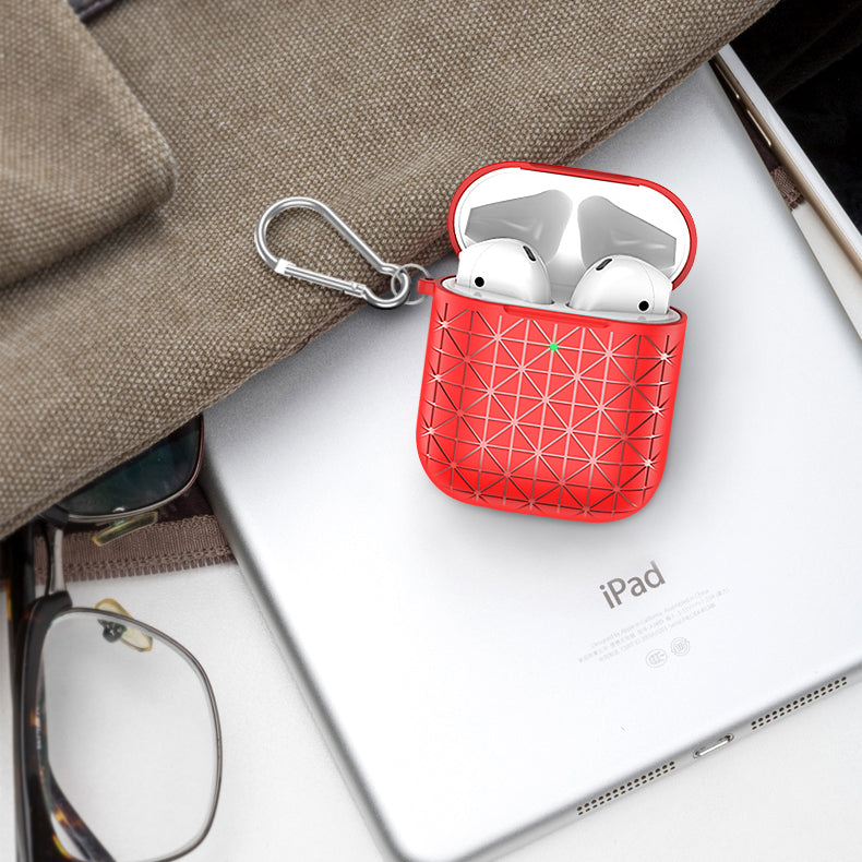 TOTU Anti-Dust Wireless Bluetooth Earphone TPU Storage Protective Case With Hook for Apple AirPods 1/2 Cover