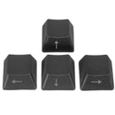 ESC Spacebar Direction Key OEM Profile PBT Side Printed Keycaps Black and Red
