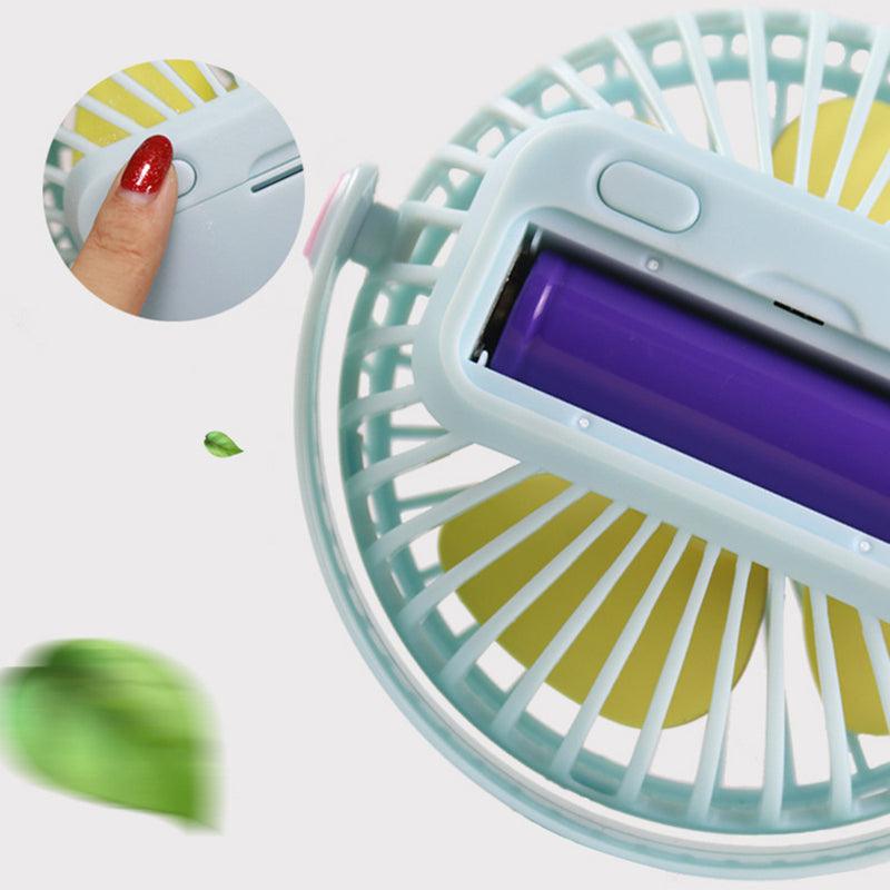 360 Degree Rotating Mini Portable Small Fan Desktop USB Charging Small Clip Fan