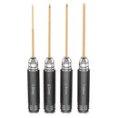 4pcs 1.5/2.0/2.5/3.0mm Hex Screwdriver Bit HSS Titanium Coated Screwdriver