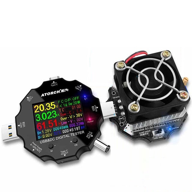 Accessories 65W Constant Current Load NTC Temperature Probe DC5525 Crocodile Clip PD3.0 QC2.0/QC3.0 Trigger Adapters For UD18 USB Tester