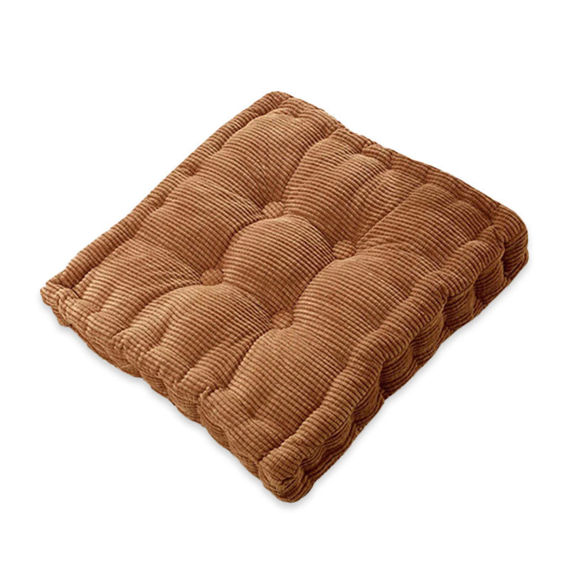 40 x 40cm Washable Corduroy Tatami Floor Seat Cushion Square Plaid Winter Warm Chair Pad Cushion