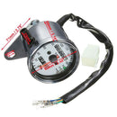 Motorcycle Dual Odometer Speedometer Gauge LED Backlight Signal Light