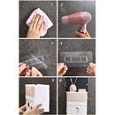 Wall Mounted Toilet Paper Roll Holder Bathroom Tissue Box Waterproof Dispenser