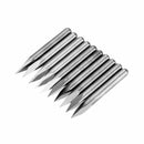 Drillpro 10pcs 3.175mm Shank 10 Degree 0.1/0.2/0.3mm Tip Tungsten Steel Engraving Bit CNC Tool