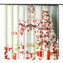 Indoor Christmas Dress Up Shower Curtain Liner Waterproof Bathroom Waterproof Carpet Mat