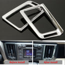 4PCS for Toyota 2013-2016 RAV4 Chorme Dashboard Air Vent Cover Garnish