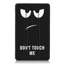 Tri-Fold Pringting Tablet Case Cover for New F ire HD 7 2019-Big Eyes